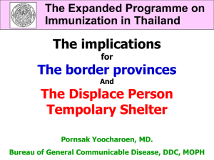 EPI Program in Thailand 2012