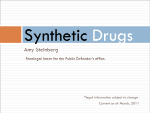 Synthetic Drugs - Winona County Criminal Justice Coordinating