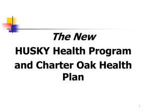 HUSKY Health Program and Charter Oak Health Plan
