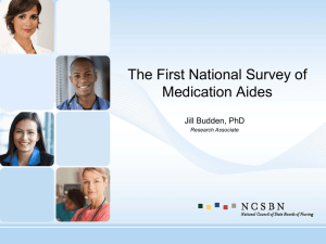 The First National Survey of Medication Aides