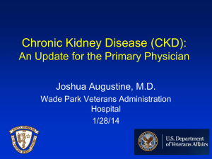 Chronic Kidney Disease by Dr. Augustine