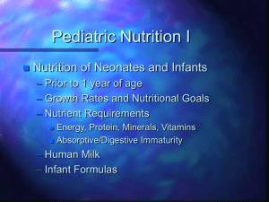 Neonatal Growth and Nutrition