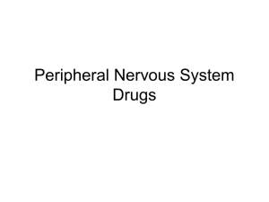 Peripheral Nervous System Drugs
