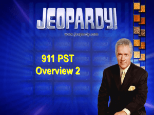 Jeopardy PST Overview 2
