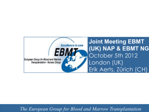 The European Group for Blood and Marrow