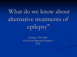 Alternative treatments for epilepsy 2014