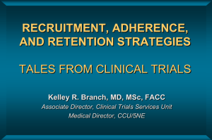 Clinical Trials 2: Recruitment and Adherence