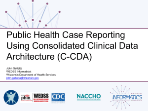 Public Health Case Reporting Using Consolidated Clinical Data