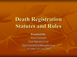 DeathRegistrationStatutesandRules