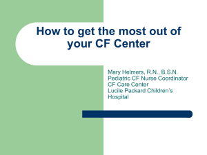 How to get more out of your CF Center