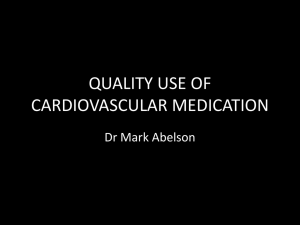 quality use of cardiovascular medication