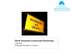 Welcome to North Somerset Community Partnership CIC