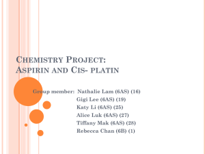 Chemistry Project: Aspirin and Cis