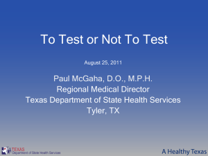 Routine Testing - Test Texas HIV Coalition