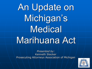 Michigan Medical Marihuana Act - Michigan Medical Marijuana