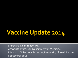 Vaccines - What`s New in Medicine
