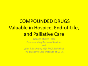 Compound Drugs of Value - palliativecare
