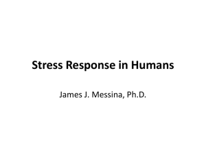 Stress Response in a Human