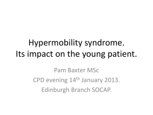 Hypermobility syndrome. - The Society of Chiropodists and