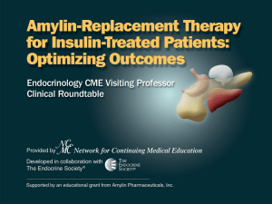 Amylin-Replacement Therapy for Insulin-Treated