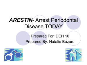 Arestin- Arrest Periodontal Disease TODAY