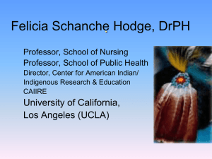 Hodge - 5.30.12 (Powerpoint) - National Indian Health Board