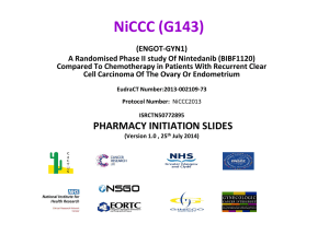 Pharmacy Initiation Slides - Clinical Trials Unit Glasgow