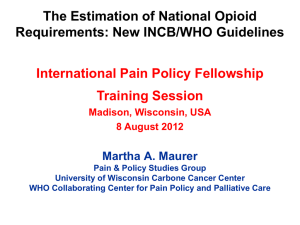 New INCB/WHO Guidelines - Martha Maurer & Aaron Gilson
