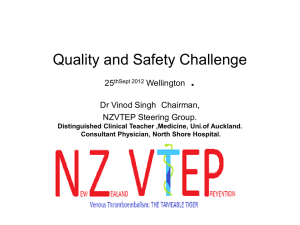 Quality and Safety Challenge 25thSept 2012 Wellington .