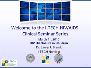 HIV Disclosure to Children - Global Health Clinical Seminar Series