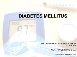 DIABETES MELLITUS