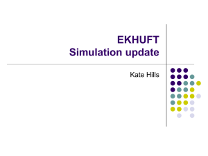 EKHUFT Simulation update