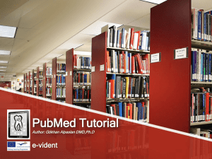 PubMed Tutorial