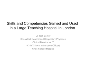 Skills and Competencies Gained and Used in a - E