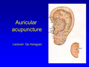 Principles for selecting auricular points