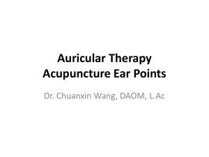 Auricular Therapy - Acupuncture Massage College