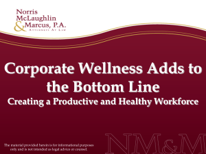 Corporate Wellness Adds to the Bottom Line