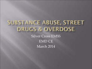 street drugs, poisoning & overdose