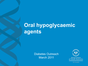Oral hypoglycaemic agents
