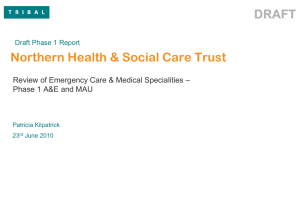 Title slide - Northern Health and Social Care Trust