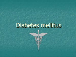 Diabetes mellitus