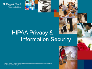 HIPAA Privacy & Information Security