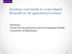 Incidence and trends in work-related ill-health in UK