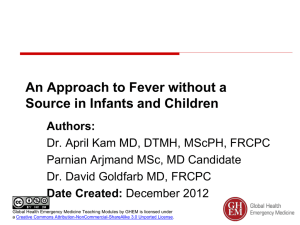 Pediatric Fever - Global Emergency Health Medicine