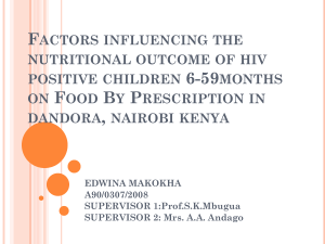 ADHERENCE TO FBP BY HIV POSITIVE CHILDREN 6
