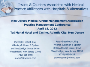 MGMA - Hospital Affiliation (April 18, 2013)