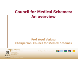 The new high road - Prof Yosuf Veriava, Chairman CMS