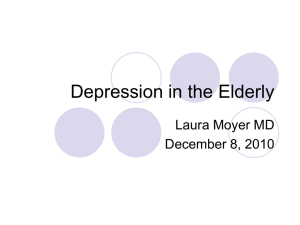 Depression in the Elderly