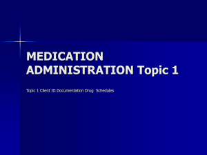 MEDICATION ADMINISTRATION 1