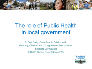 Working in Public Health in the UK